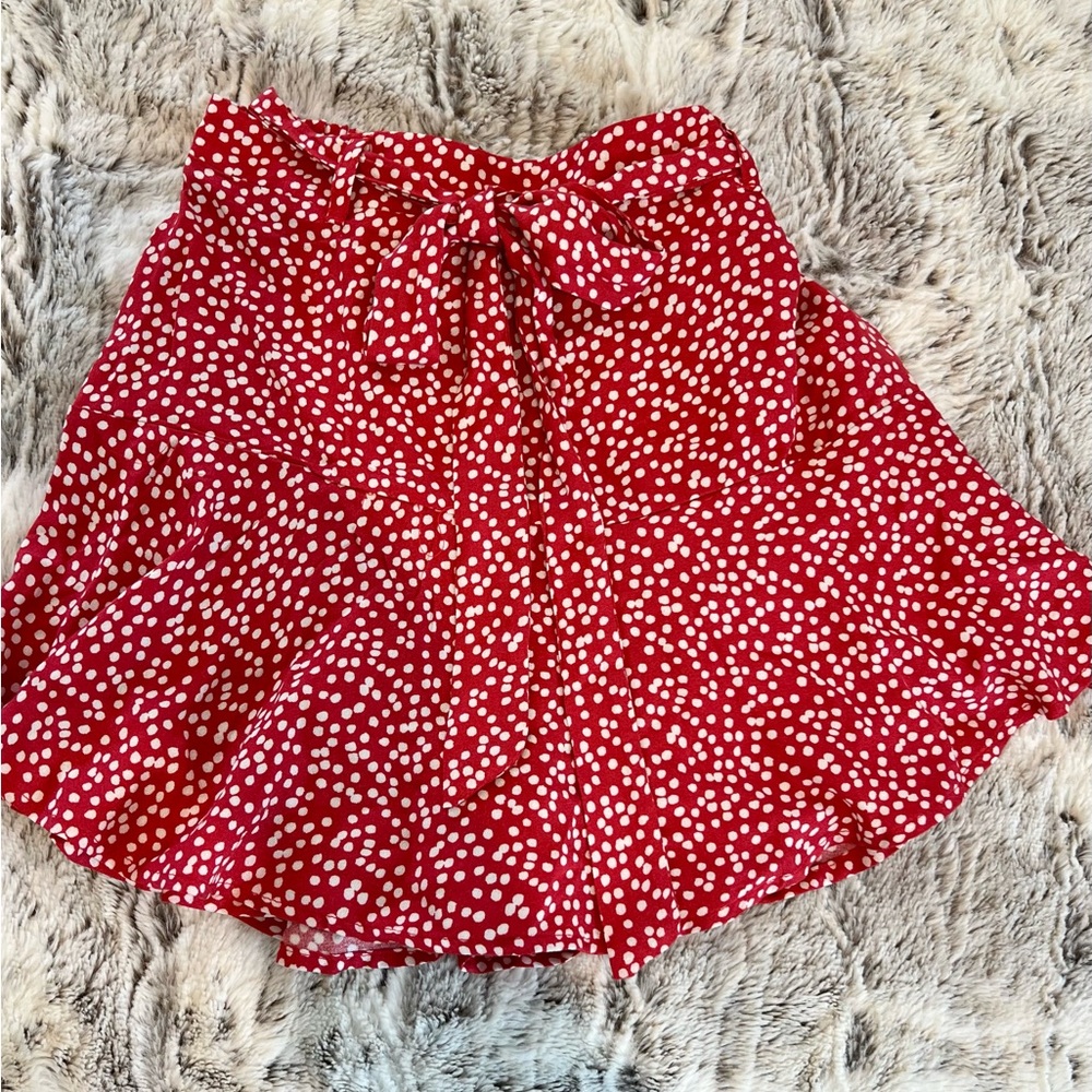 Red Polka Dot Women's Skirt/Skort